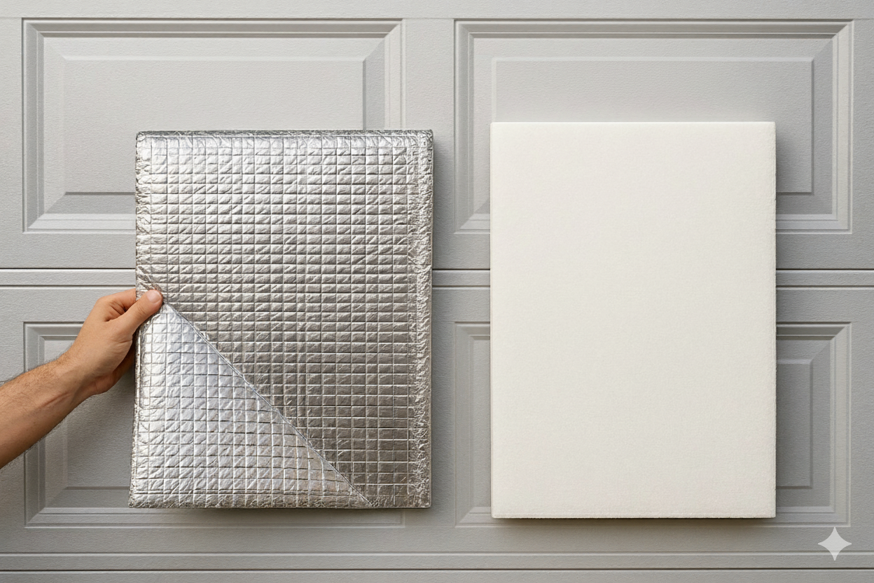 Pros & Cons of Metal Garage Dooor Insulation Materials